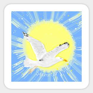 Seagull summer Sticker